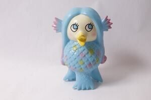 Japanese Amabie-Chan Screaming Rubber Toy Decorative Amulet Illness Get Well In